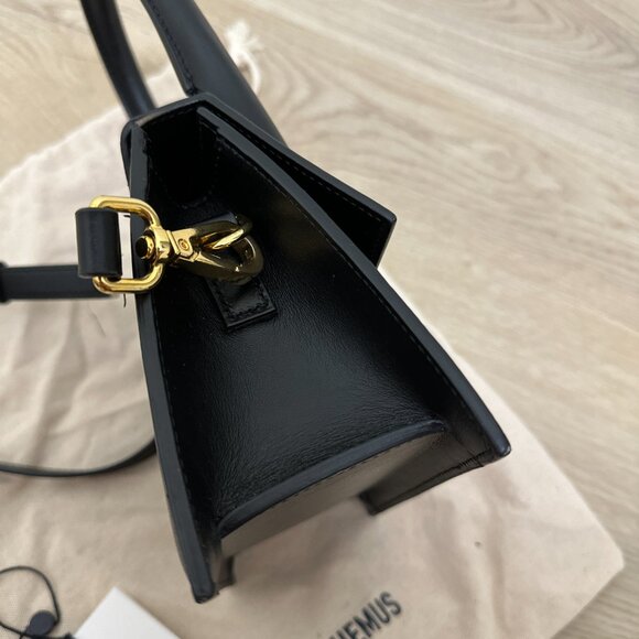 JACQUEMUS Black 'Le Chiquito Moyen' Top Handle Bag - Picture 6 of 7